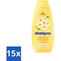 Schwarzkopf 15 x - Shampoo - Elke dag - Kamille - Alle types haar - 400 ml - Shampoo Voor Haar - Kamille Shampoo - Elke Dag Shampoo - Haar Verzorging - Gevoelig Haar Shampoo