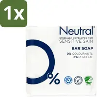 Neutral 1 x Zeeptablet 2 x 100 gr - Gevoelige Huid - Droge Huid - Milde Zeep - PH-neutraal - Parfumvrij