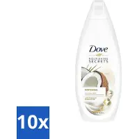Dove 10 x Nourishing Secrets - Douchegel - Kokosolie & Amandel melk - Sulfaatvrij - 250 ml - Douchegel - Kokosolie - Amandelmelk - Natuurlijke Verzorging - Sulfaatvrije Douchegel