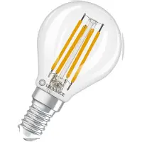 Ledvance LED Filament Kogellamp E14 - 3.4W 470lm 2700K 230V - Ø45mm - Dimbaar - Geschikt voor woonkamer, restaurants, decoratie