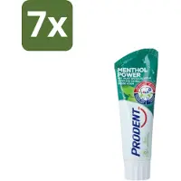Prodent 7 x Tandpasta Menthol Power 75 ml - Tandpasta Menthol - Frisse Mond - Menthol - Munt - Eucalyptus