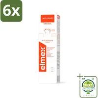 Elmex Tandpasta Anti-Cariës Original 75 ml - Voordeelverpakking - 6 stuks - Anti-cariës - Tandpasta