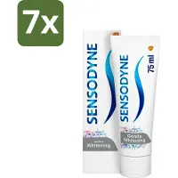 Sensodyne 7 x - Tandpasta - Gentle Whitening - Milde Reiniging - 75 ml - Gevoelige Tanden - Wittere Tanden - Milde Whitening - Tandpasta - Tandglazuur