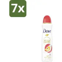 Dove 7 x – Deodorant Spray – Peach & White Blossom – 150 ml - Deodorant Spray - Fris - Okselhuid Verzorging - Alcoholvrije Deodorant - Perzik En Witte Bloesem