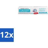Curasept 12 x Gel-Tandpasta 0,05% CHX 75 ml - Tandpasta - Antibacteriële Tandpasta - Chloorhexidine - Tandvleesbescherming - Plaquevoorkomend