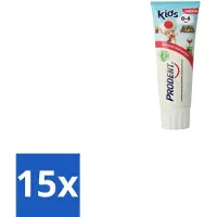 Prodent 15 x – Tandpasta – Kids 0–6 Jaar – 75 ml - Melktanden - Gaatjes - Kindertandpasta - Super Mario - Tandenpoetsen