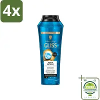 GLISS - Shampoo - Aqua Revive - Voor Hydraterend en Fris Haar - 250 ml - Voordeelverpakking - 4 stuks - Aqua Revive - Hydraterende shampoo