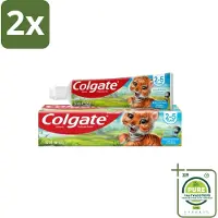 Colgate - Bubble Fruit - Kindertandpasta - Voor 2 tot 5 jaar oud - 50ml - Voordeelverpakking - 2 stuks - Kindertandpasta - Gaatjes bestrijden