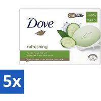 Dove 5 x - Zeep - Go Fresh Touch - Komkommer & Groene Thee - Verfrissend - 4 x 90 gram - Zeep - Go Fresh Touch - Komkommer - Groene Thee - Verfrissend