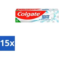 Colgate 15 x – Tandpasta – White Teeth – 75 ml - Tandpasta - Witte Tanden - Wittere Tanden - Tanden Reinigen - Tandenborstel