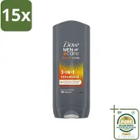 Dove 15 x - Shower Gel - 3-in-1 - Men Care Sport Care Endurance - Verfrissend en energiek - 250 ml - Grootverpakking - Douchegel - Sport Verzorging - Man Verzorging - Huid Verzorging - Hydraatatie