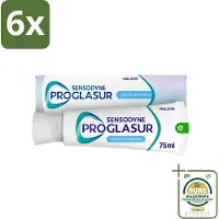 Sensodyne - Tandpasta - Proglasur Gentle Whitening - Verheldert Glazuur - 75 ml - Voordeelverpakking - 6 stuks - Tandpasta voor tanderosie - Tandpasta voor gezond glazuur