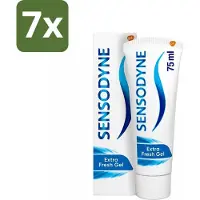 Sensodyne 7 x - Tandpasta - Extra Fresh Gel - Voor Gevoelige Tanden - 75 ml - Gevoelige Tanden - Tandpasta - Gevoeligheid - Tandpasta Voor Gevoelige Tanden - Frisse Mond