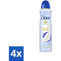 Dove 4 x – Deodorant Spray – Talco – 150 ml - Anti-transpirant - Deodorant Spray - Zweetbestendig - Geur Van Talco - Huidbescherming