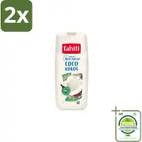 Tahiti – Douchegel – Kokos - 315 ml - Voordeelverpakking - 2 stuks - Douchegel kokos - Kokos geur
