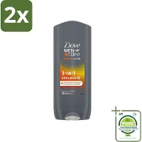 Dove - Shower Gel - 3-in-1 - Men Care Sport Care Endurance - Verfrissend en energiek - 250 ml - Voordeelverpakking - 2 stuks - Douchegel sport - Douchegel mannen