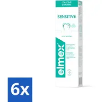 Elmex 6 x Tandpasta Sensitive Original 75 ml - Gevoelige Tanden - Tandpasta - Aminfluoride - Cariës - Tandgevoeligheid