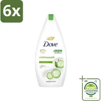 Dove - Douchegel - Refreshing - Komkommer & Groene thee - Verfrissend - 400 ml - Voordeelverpakking - 6 stuks - Douchegel - Frisheid