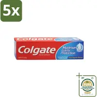 Colgate 5 x Tandpasta Maximum Cavity Protection 100 ml - Grootverpakking - Tandpasta - Gaatjesbescherming - Witte Tanden - Vlekverwijdering - Fluoridetandpasta