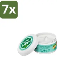 Happy Earth 7 x – Voedende Crème – 100% Natuurlijk – 200 ml - Voedende Crème - Droge Huid - Natuurlijke Crème - Vegan Crème - Avocado-olie