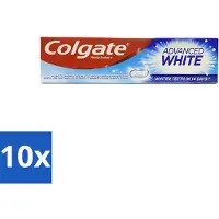 Colgate 10 x - Advanced White - Tandpasta - 100ml - Tandpasta - Witte Tanden - Vlekverwijdering - Tandbederf - Gaatjes
