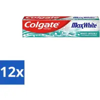Colgate 12 x - Max White - Whitening Crystals - Tandpasta - 100ml - Tandpasta - Witte Tanden - Whitening Crystals - Tanden Reinigen - Vlekken Verwijderen