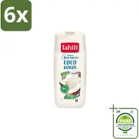 Tahiti – Douchegel – Kokos - 315 ml - Voordeelverpakking - 6 stuks - Douchegel kokos - Kokos geur