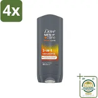 Dove - Shower Gel - 3-in-1 - Men Care Sport Care Endurance - Verfrissend en energiek - 250 ml - Voordeelverpakking - 4 stuks - Douchegel voor sporters - Douchegel 3-in-1
