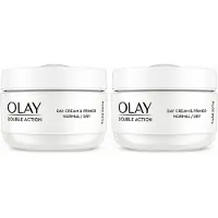 Olay Double Action - Hydraterende Dagcrème En Primer - 50 ml - 2 stuks