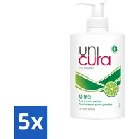 Unicura 5 x Vloeibare Handzeep Ultra 250 ml - Handzeep - Antibacteriële Handzeep - Handverzorging - Hygiëne - Natuurlijke Handzeep