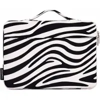 Canvas Artisan Laptophoes 13.3 Inch HV – Laptop Sleeve met Handvat – Zebra