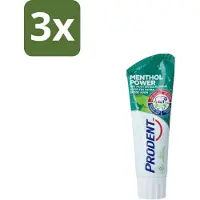 Prodent 3 x Tandpasta Menthol Power 75 ml - Tandpasta Menthol - Frisse Mond - Menthol - Munt - Eucalyptus