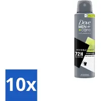 Dove 10 x Men+Care – Deodorant Spray – Advanced Invisible Fresh – 150 ml - Deodorant Spray Voor Mannen - Geur Tegen Zweet - Verzorging Okselhuid - Frisheid - Zweetgeur