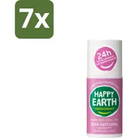 Happy Earth 7 x – Deodorant Roll-On – 100% Natuurlijk Lavender Ylang – 75 ml - Natuurlijke Deodorant - Lavendel Ylang - Roll-on Deodorant - Geur - Gevoelige Huid