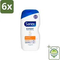 Sanex Douchegel Expert Skin Health Sensitive 400 ml - Voordeelverpakking - 6 stuks - Gevoelige huid - Douchegel