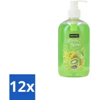 Sence 12 x – Handzeep – Splash To Bloom Kiwi – 500 ml - Handzeep - Handen Reinigen - Handen Hydrateren - Kiwi Geur - Natuurlijke Handzeep