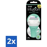 Wilkinson Sword 2 x - Scheermes - Intuition Sensitive Care 2-in-1 - Zacht - 1 scheermes - Scheermes - Scheerapparaat - Vrouwen Scheerapparaat - Gevoelige Huid - Scheermesje