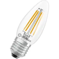 Ledvance LED Classic B35 Filament Lamp E27 - 3.4W 470lm 2700K 230V - Ø35mm - Geschikt voor Tafellamp
