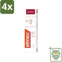 Elmex Tandpasta Anti-Cariës Professional Advanced Protection 75 ml - Voordeelverpakking - 4 stuks - Gaatjes - Suikerzuur neutralisator