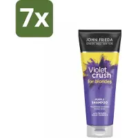 John Frieda – Shampoo – Sheer Blonde Colour Renew Zilver – Neutraliseert gele tonen – 250 ml - Bulkverpakking - 7 stuks