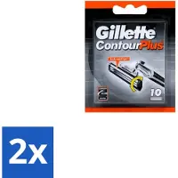 Gillette 2 x Contour Plus – Wegwerpscheermesjes – 10 mesjes - Scheermesjes - Scheermes - Scheerbeurt - Huidcomfort - Flexibele Mesjes