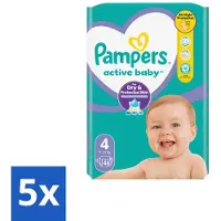 Pampers – Luiers – Active Baby Maat 4 – 46 Luiers - Bulkverpakking - 5 stuks