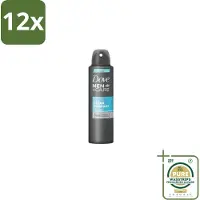 Dove Men+Care – Deodorant Spray – Clean Comfort – 200 ml - Voordeelverpakking - 12 stuks - Frisse geur - Schone geur