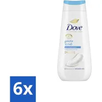 Dove – Douchegel – Advanced Care Gentle Scrub – 225 ml - Voordeelverpakking - 6 stuks