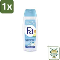 Fa 1 x - Douchegel - Mediterranean Jewels Santorini - Verfrissend & Hydraterend - Verzachtend - 250 ml- Douchegel Santorini - Verfrissend - Hydraterend - Verzachtend - Mediterrane Geur