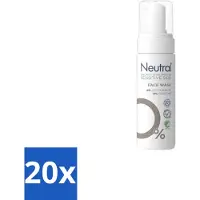 Neutral 20 x – Gezichtsreiniging – Face Wash 0% Parfumvrij – 150 ml - Gevoelige Huid - Gezichtsreiniger - Milde Reiniging - Glycerine - Crème Verwijderen