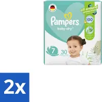 Pampers – Luiers – Active Baby Dry Maat 7 – 30 Luiers - Voordeelverpakking - 2 stuks