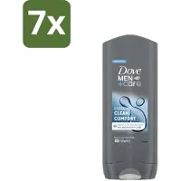 Dove 7 x Douchegel Men+ Care Clean Comfort 400 ml - Douchegel Mannen - Reiniging Mannenhuid - Frisse Geur - Energiegevende Douchegel - Hydraterende Douchegel