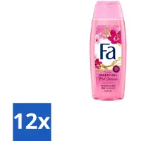 Fa – Douchegel – Magic Oil Pink Jasmine – 250 ml - Voordeelverpakking - 12 stuks
