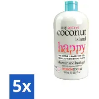 Treaclemoon 5 x – Douchegel – My Coconut Island – 500 ml - Douchegel Kokos - Kokosgeur Douchegel - Tropische Douchegel - Hydraterende Douchegel - Zachte Huid